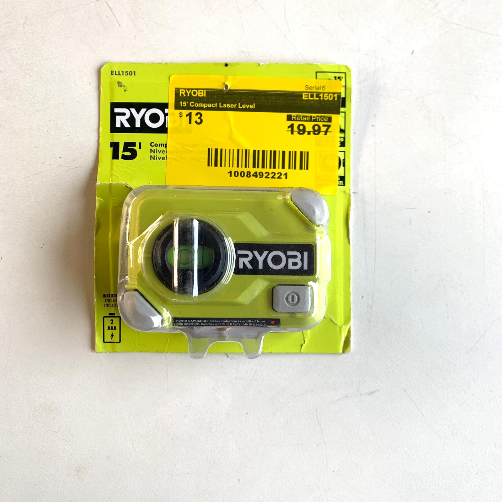 15' Compact Laser Level (ELL1501) 15' Compact Laser Level (ELL1501)